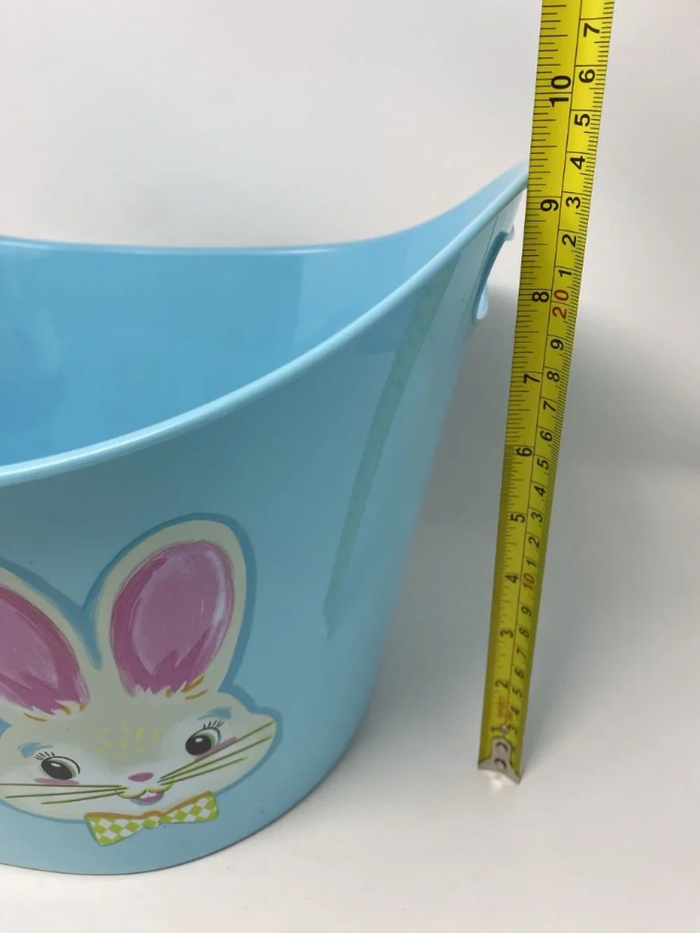 Target Happy Easter Plastic Tub Light Blue - Spritz™ Handles Bunny Chicks